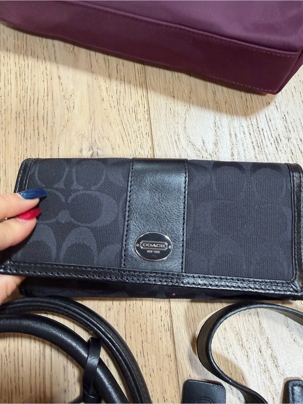 Classic Black Women's Wallet Clutch
